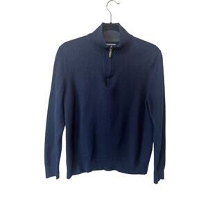 CLUB ROOM MERIONO WOOL 1/4 ZIP COLLAR WOMENS SWEATER
